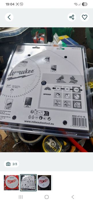 Tarcza aluminium drewno milwaukee 254  mm  80 zębów