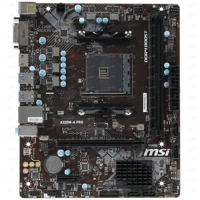 Материнська плата ASUS A320M-D3V  Ryzen Am4 підтримка,  ідеальний стан