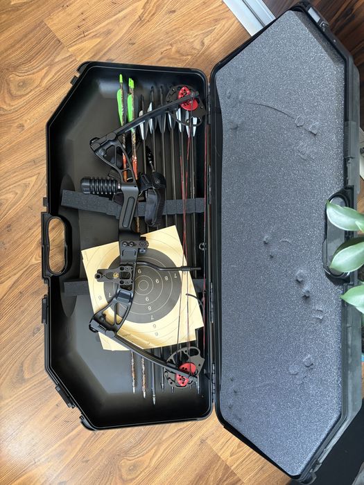 Łuk bloczkowy Poe Lang/Ek Archery Research 29”  + 15 strzał