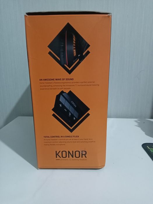 Headset gaming KROM Konor Ultimate 7.1 - NOVO na caixa (PS4/PC)