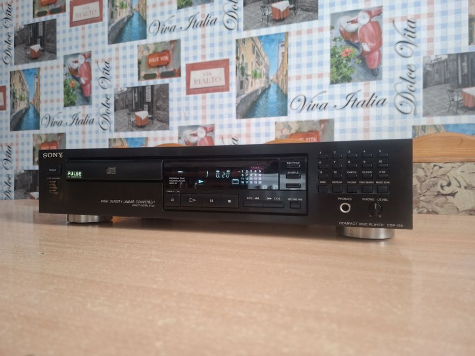Стильный и надёжный проигрыватель CD Sony CDP-195,АССОРТИМЕНТ,гарантия!