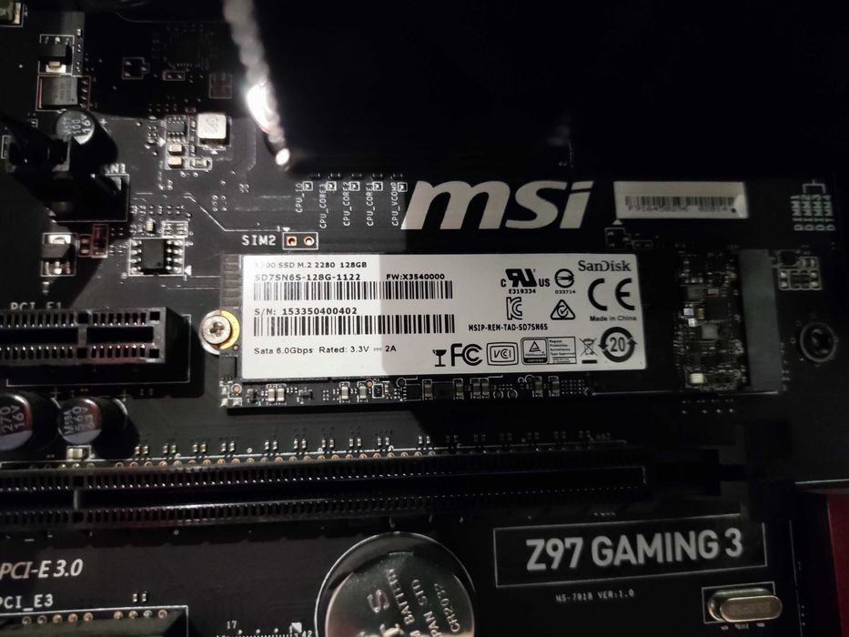 PC MSI Z97, Intel core i5, 8GB RAM, 1TB HDD, 128GB SSD, bez systemu.