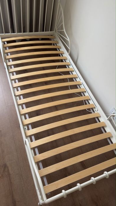Ikea MINNEN łóżko dla dziecka materac białe