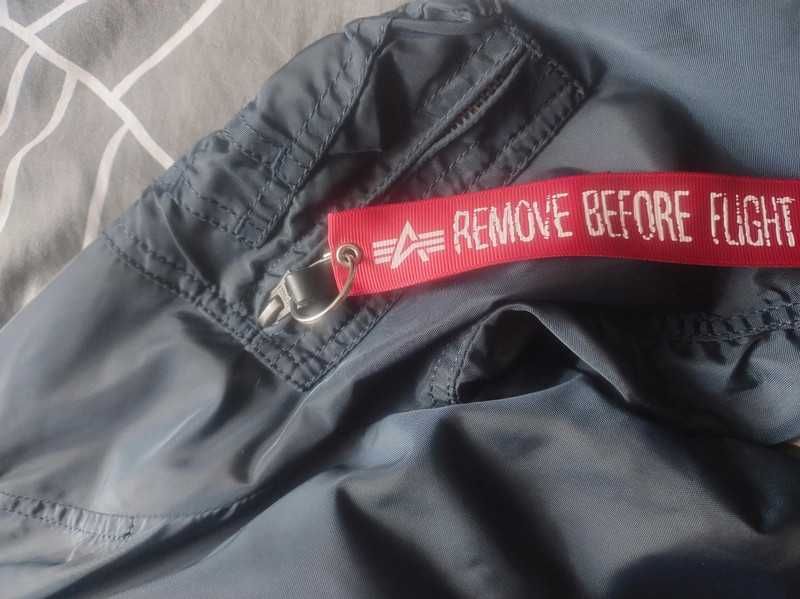 Kurtka Alpha Industries ma-1 Bomberka Granatowa Męska Wiosenna S
