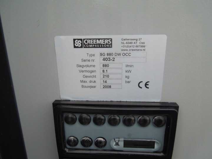 Sprężarka spalinowa /Kompresor  CREEMERS SG880 14BAR