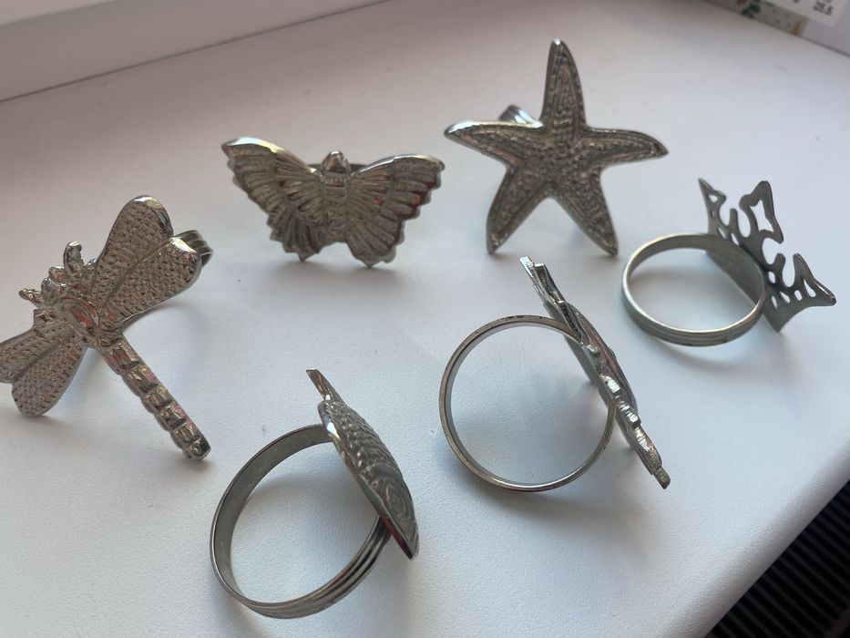 Кольца для салфеток, набор 6 шт.