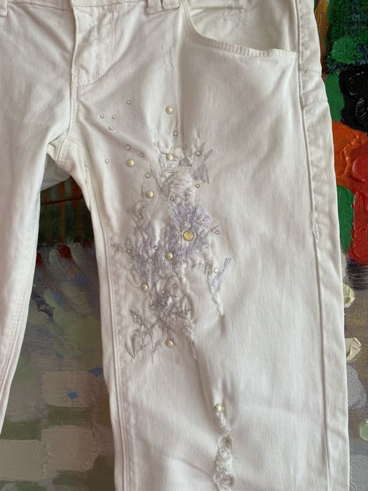 Calca jeans branca sexy woman tam S