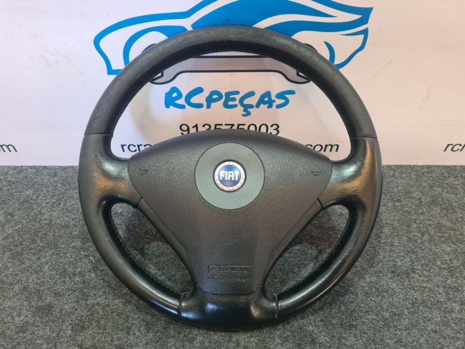 VOLANTE GUIADOR COMPLETO FIAT STILO PELE AIRBAG