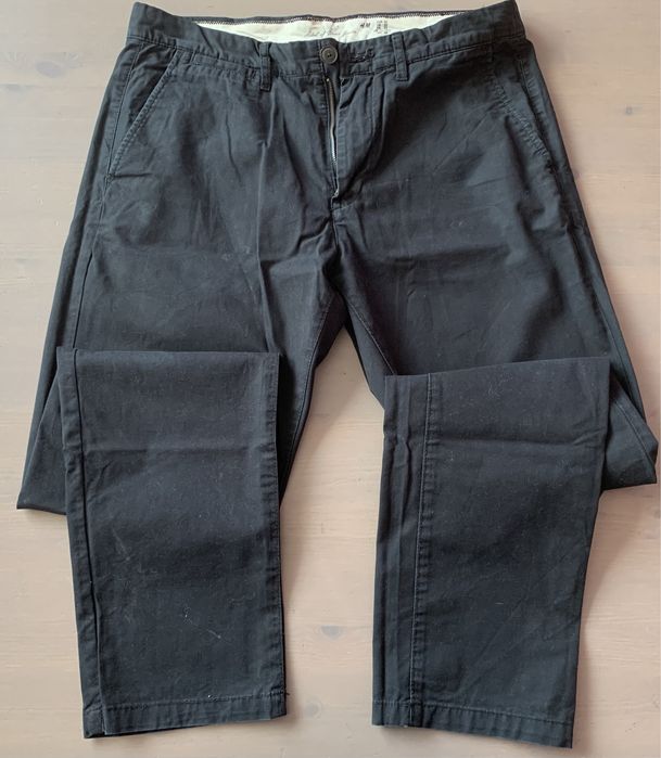 Spodnie męskie czarne H&M SlimFit chino