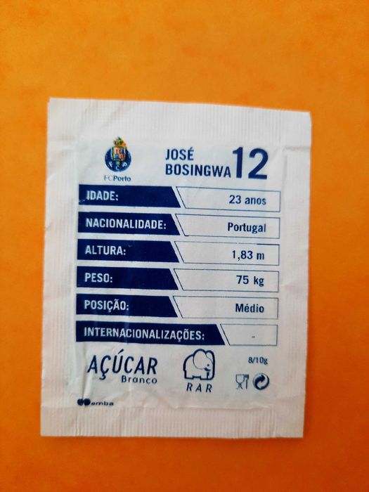 Pacote de açúcar José Bosingwa - RAR Clubes Porto