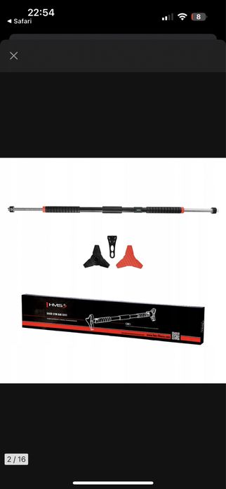 Drążek rozporowy do podciągania + poziomica