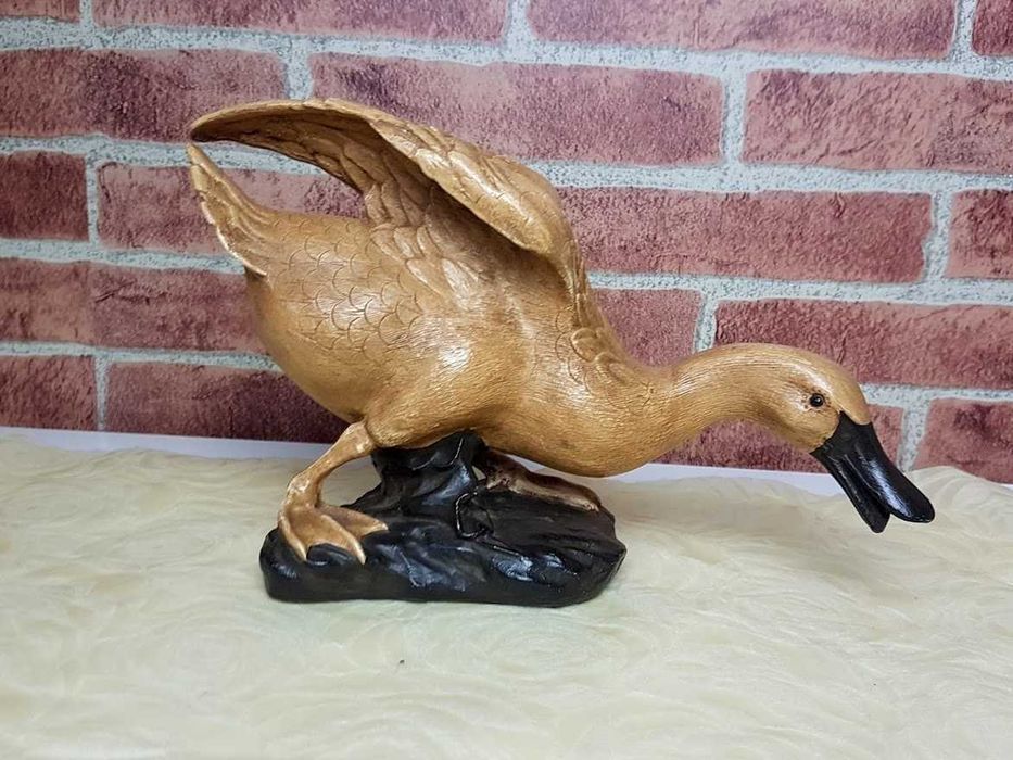 Par de patos decorativos em cerâmica artesanato