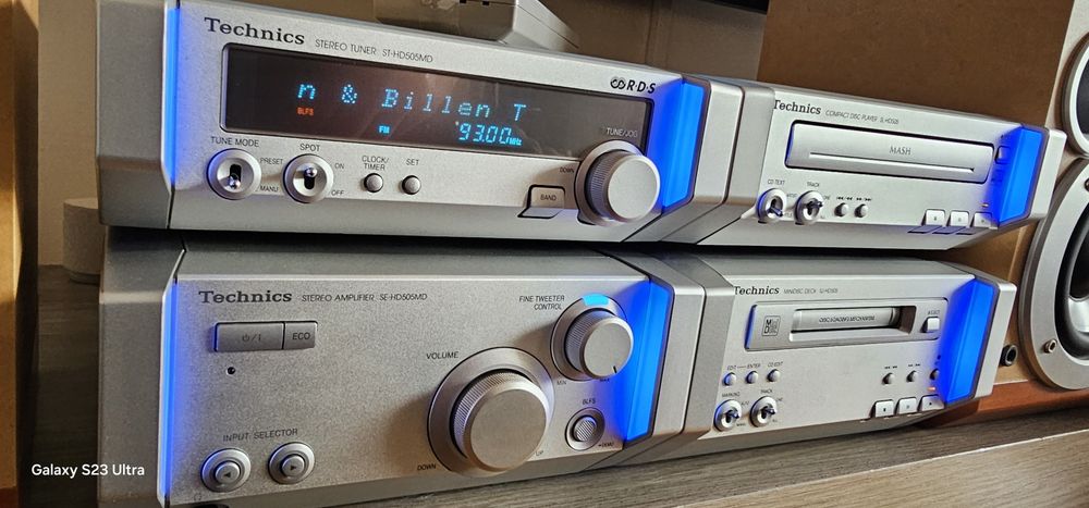 Technics SC-HD505 microzestaw z Mini Disc i pilotem-bdb stan
