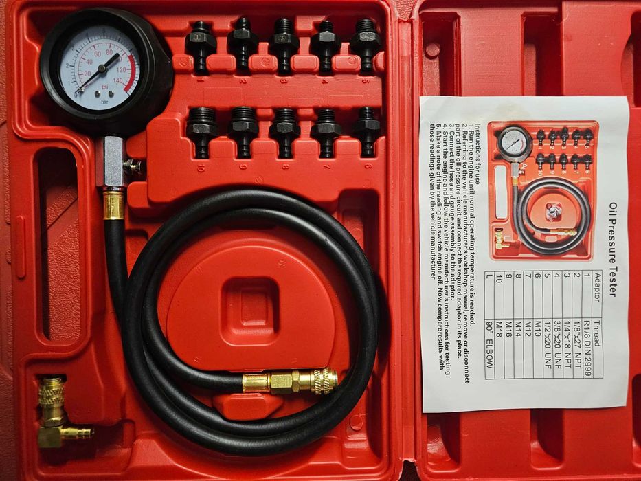Kit teste de pressão de óleo do motor