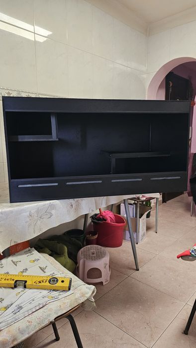 Terrários pvc, madeira e vidro