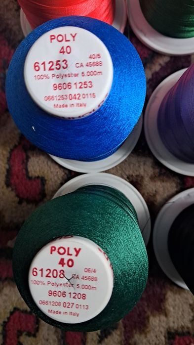 .Продаю ниткиGUNOLD  до вишивальної машинки 58 катушок  POLY, SULKY