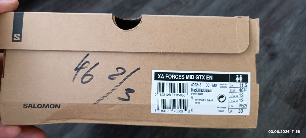 Solomon XA Forces  MID  GTX  EN  46 2/3