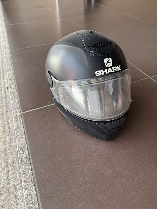 Capacete shark preto mate