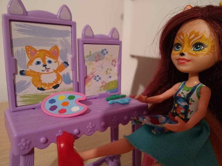 Enchantimals Pracownia artystyczna Lalka + lis