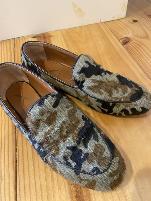 Sapatos mocassin animal print