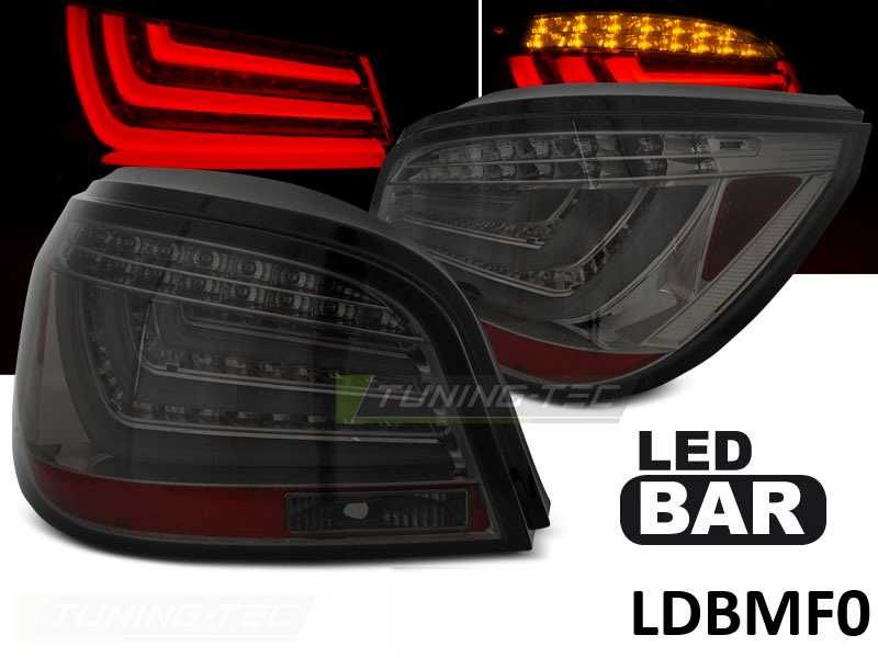 Lampy światła tył tylne BMW E60 r.03-07 Diody LED BAR NEON SMOKE NOWE