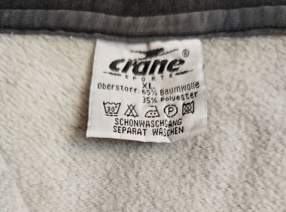 Винтажный свитшот Crane Sports «Athletics USA» / Zip-pullover XL
