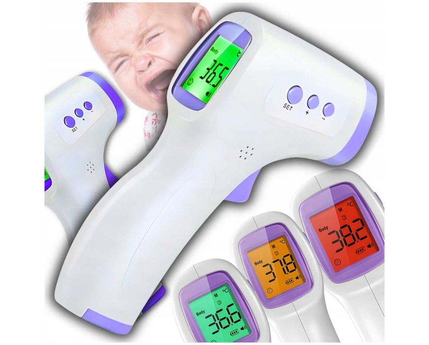 Termometr Bezdotykowy Elektroniczny Medyczny na Podczerwień LCD