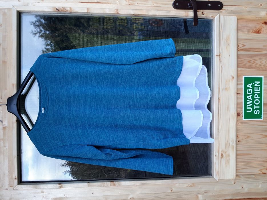 Tunika bluzka niebieska