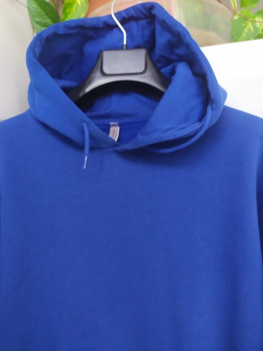 Camisola polar azul cardada