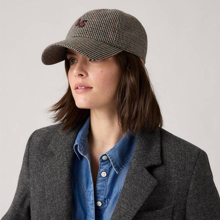 Кепка levi’s monogram cap оригінал США, houndstooth black wh - black