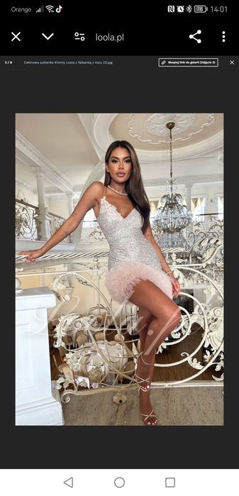 Sprzedam błyszcząca sukienkę