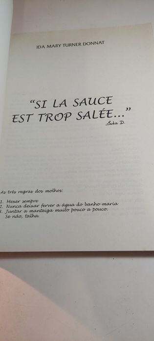 Si La Sauce Est Trop Salée, Receitas - Ida Mary Turner Donnat (2000]