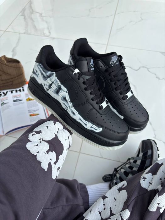 36-45 Nike Air Force 1 Low Skeleton QS Black