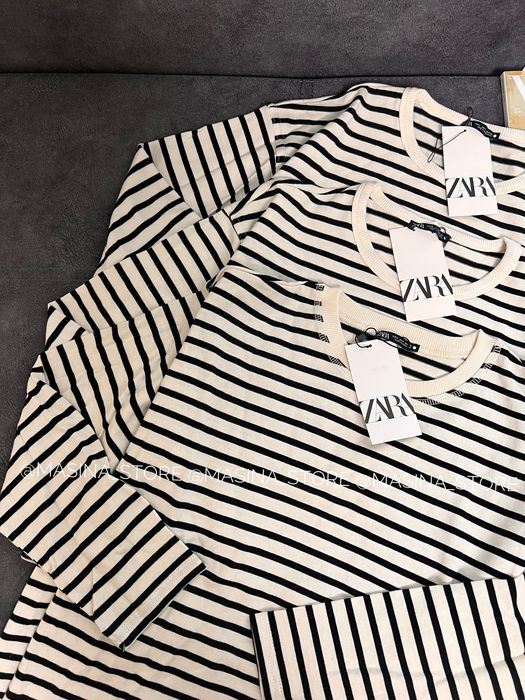 Тільник тельняшка лонг у смужку Zara S, L