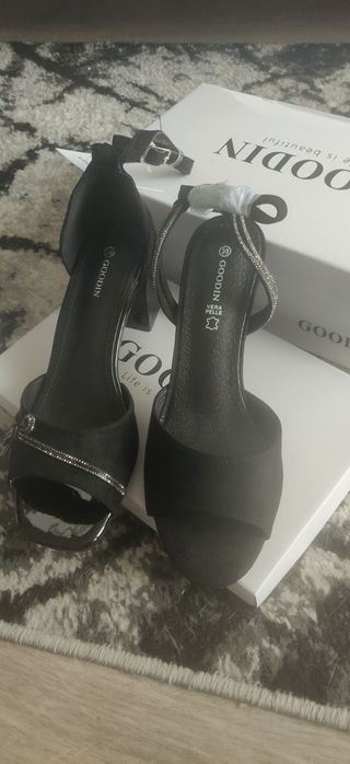 Zestaw eleganckie czarne buty 39goodin