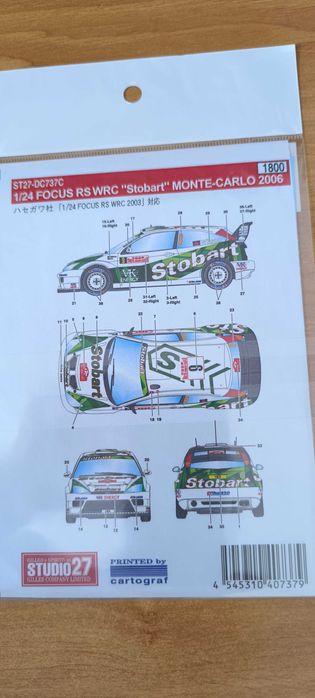 1/24 Decalques e acessórios das Marcas Studio 27, Reji, Renaissance