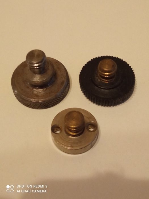 Винты штативные (прижимные) 1/4" и 3/8" и другое..