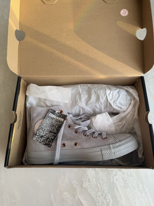 Nowe limitowane trampki Converse 38 szare zamsz nubuk