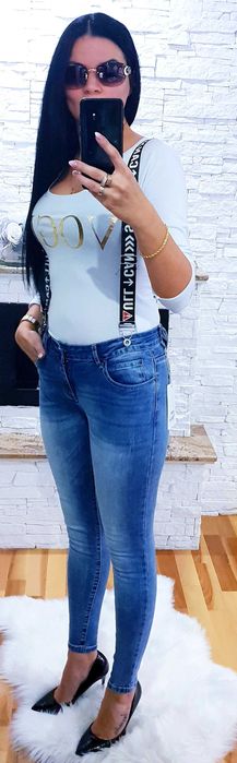 Jeansy z odpinanymi szelkami WYPRZEDAŻ