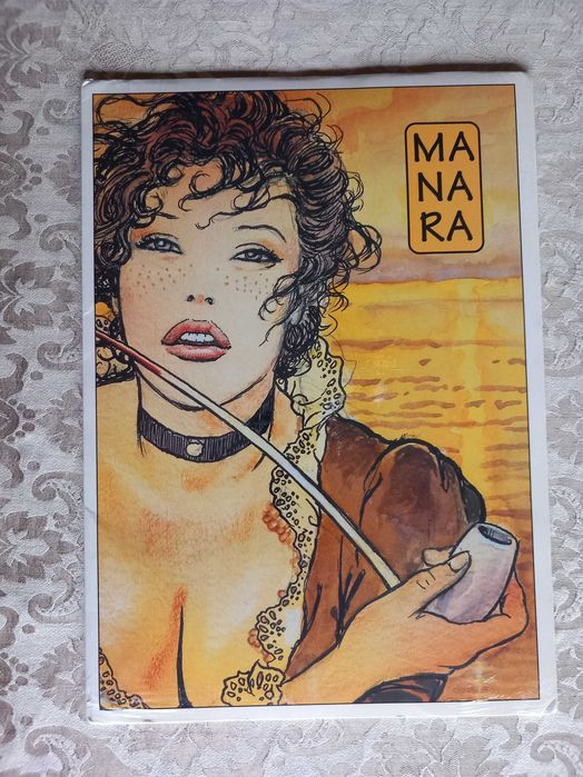 Portfolio com 6 Posters Manara da Editora Casterman - novo/selado