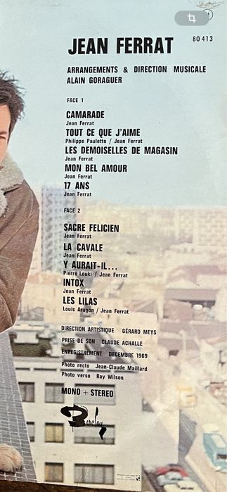 Disco Vinil : J. Ferrat