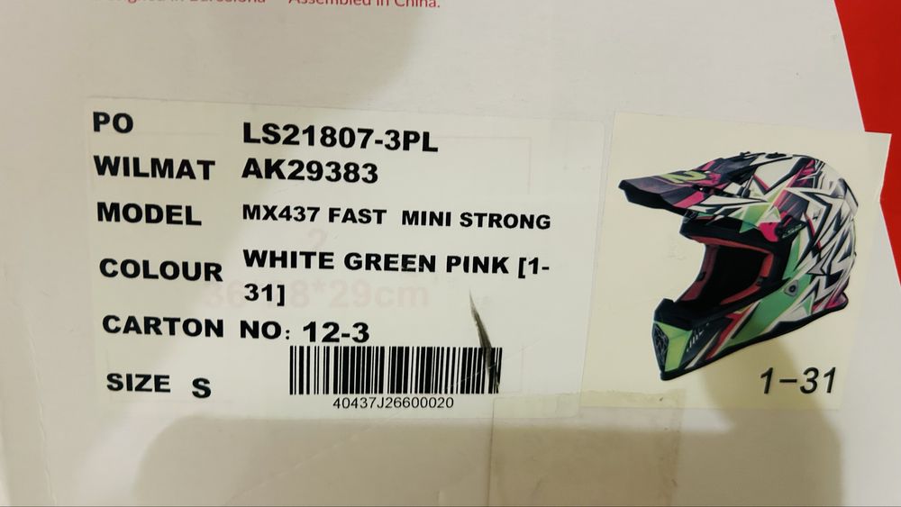 Kask motocrossowy LS2 – rozmiar S – OKAZJA CENOWA