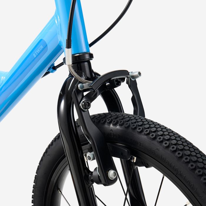 Bicicleta de Criança 16 polegadas 4-6 anos, DISCOVER 500 Azul