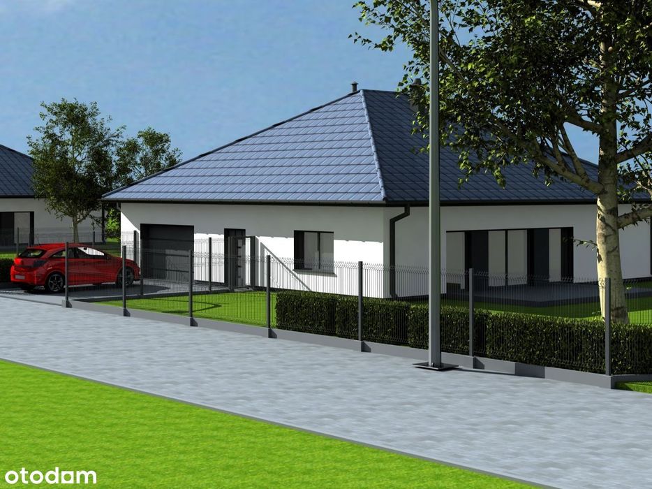 Nowy dom parterowy wolnostojący