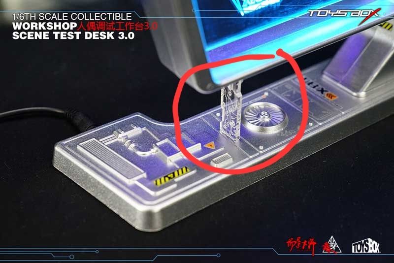 Akcesoria w skali 1/6 Toysbox Workshop Scene Test Desk 3.0