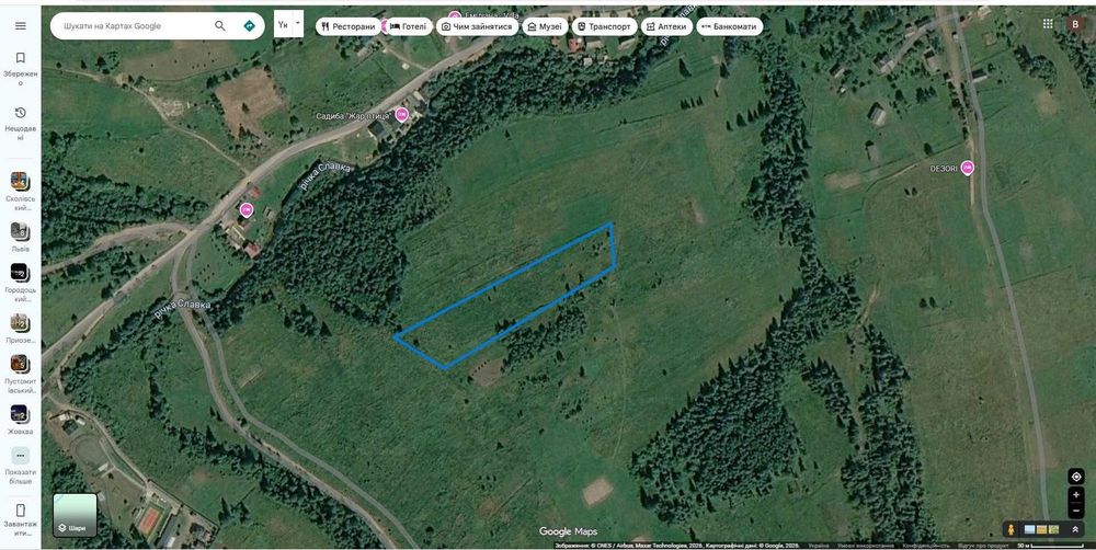 с.Волосянка 1 ГА за 3,7 км від GORO Mountain Resort | Панорамний вид на гори