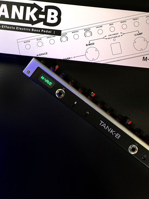 M-VAVE Tank B - Потужний процесор для бас гітари на акамуляторі