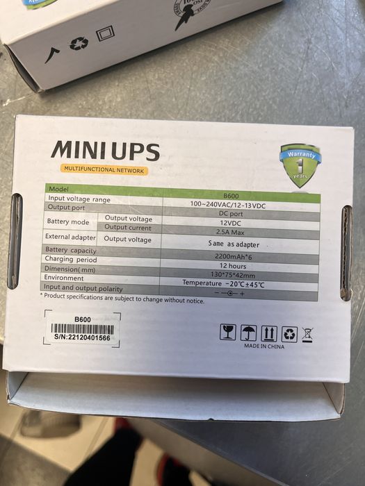 Mini UPS B600, nowe