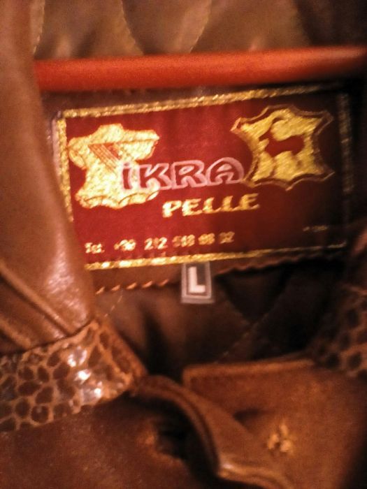 Плащ жіночий, натуральна шкіра