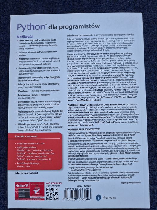 Książka Python dla programistów